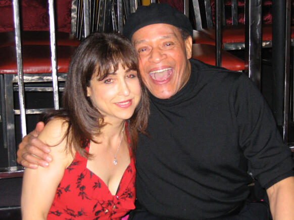 Denise David-Williams and Al Jarreau at 2012 Oscar party.