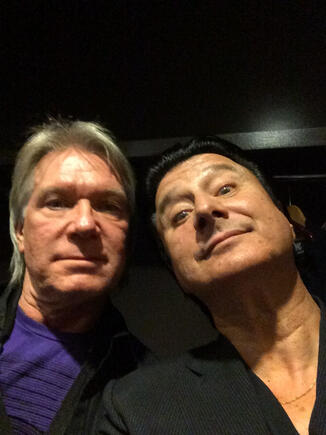 2014 Larry Williams and Steve Perry at Guitar Center&#39;s annual Drum-Off, Club Nokia, Los Angeles