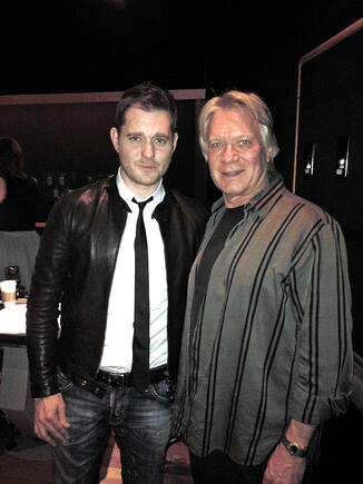 Michael Bublé and Larry Williams, Jan 31, 2013.