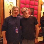 Larry and drummer Vinnie Colaiuta at MGM Grand, April 13, 2013. Vinnie, Herbie Hancock, Marcus Miller and Santana played "Killer Joe" with Q's All Star House band.
