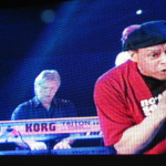 Larry and Al on the Jumbotron at the 2004 North Sea Jazz Festival